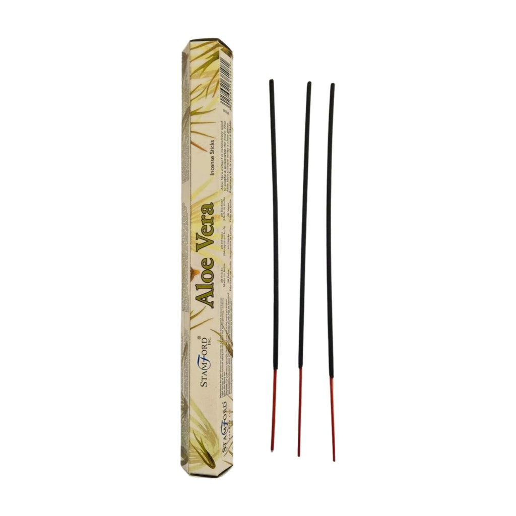 A Hex box of Aloe Vera Incense and 3 sticks