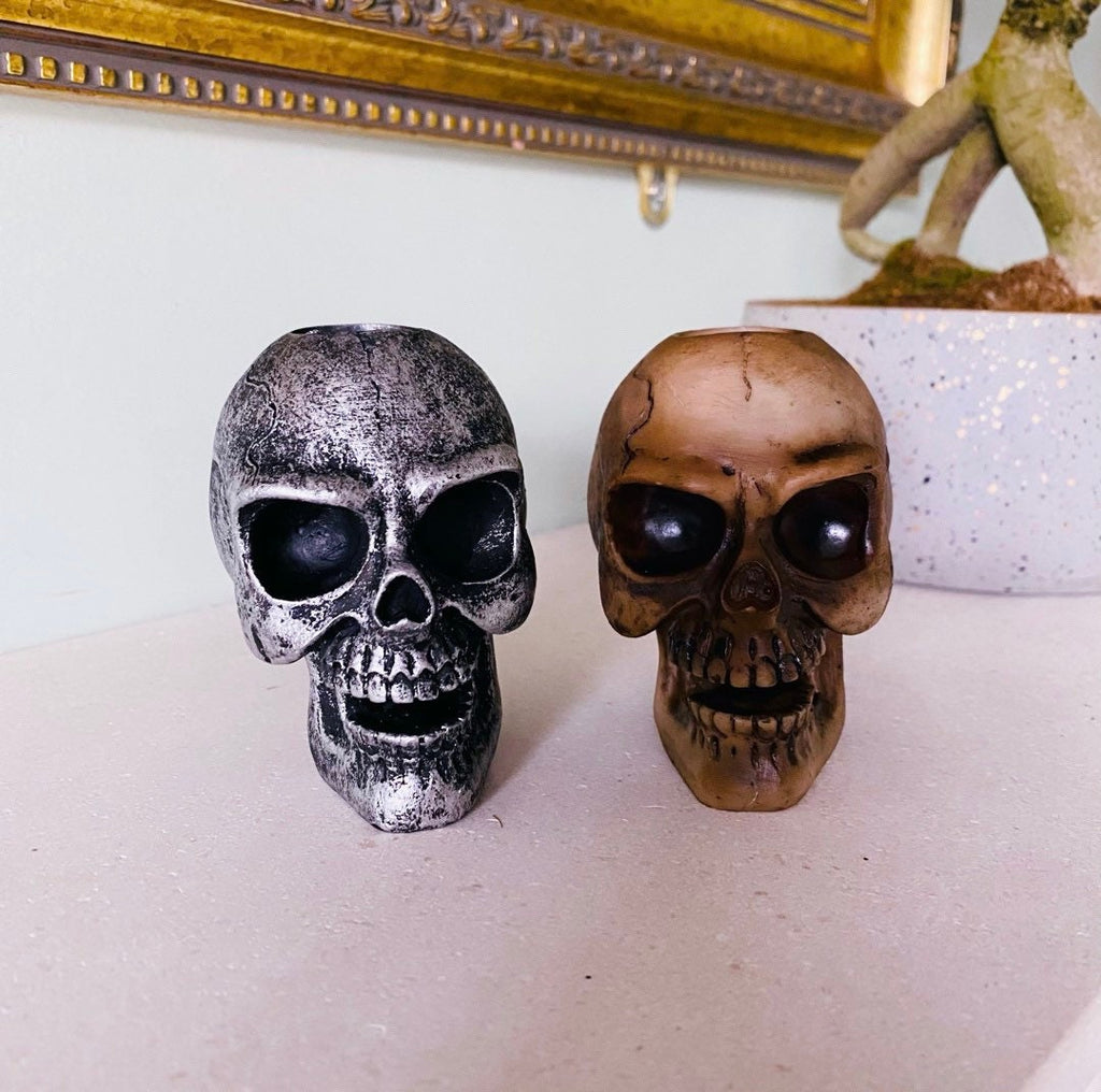 SALE! Skull Backflow Incense Cone Holder With Free Cones / Incense Cone Holder / Home Fragrance / Crystal Cleanse / Home Fragrance