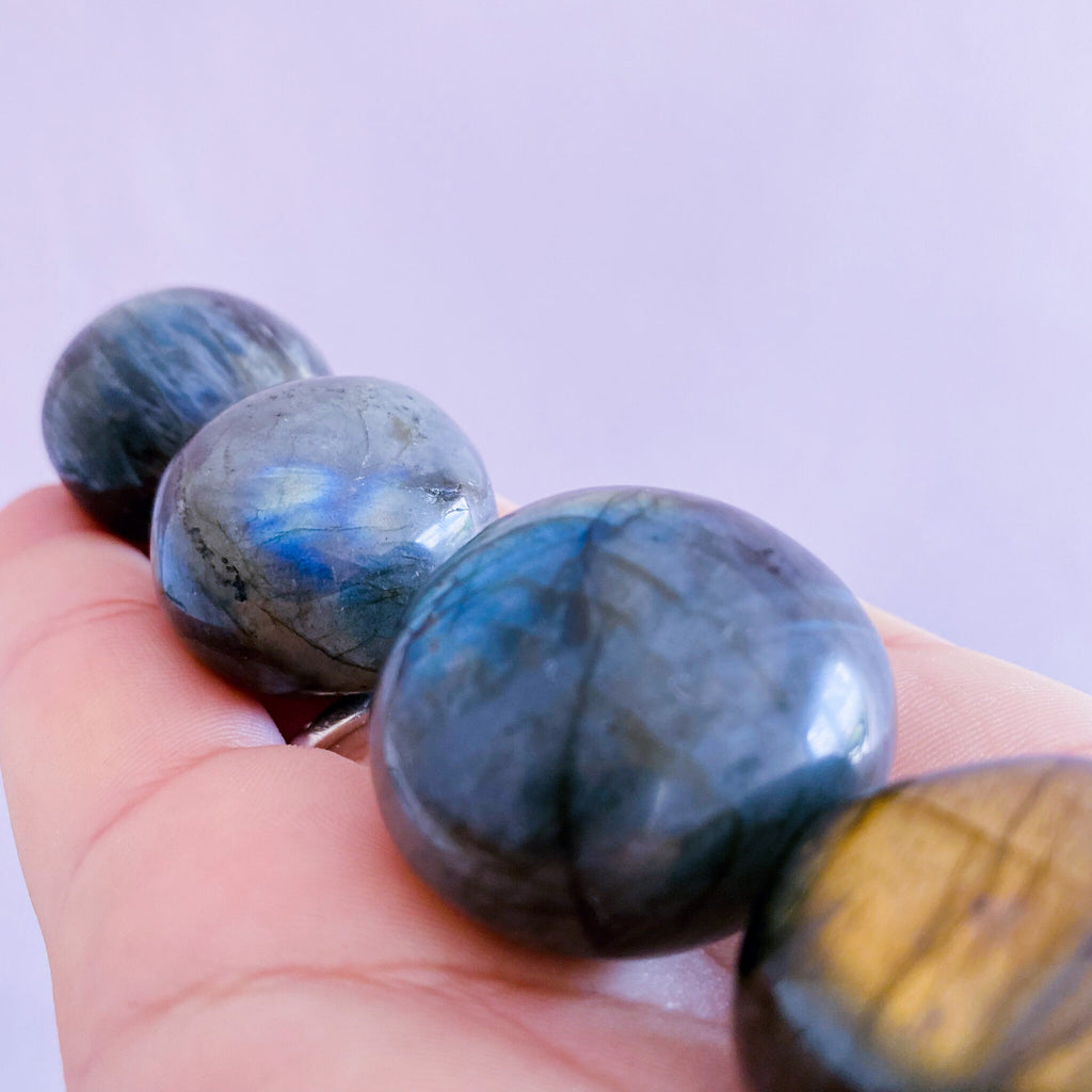 Super Flashy Labradorite Crystal Gemstone Large Pebbles / Transformation & Change, Inspires You To Achieve Your Dreams / Uplifts Your Mood