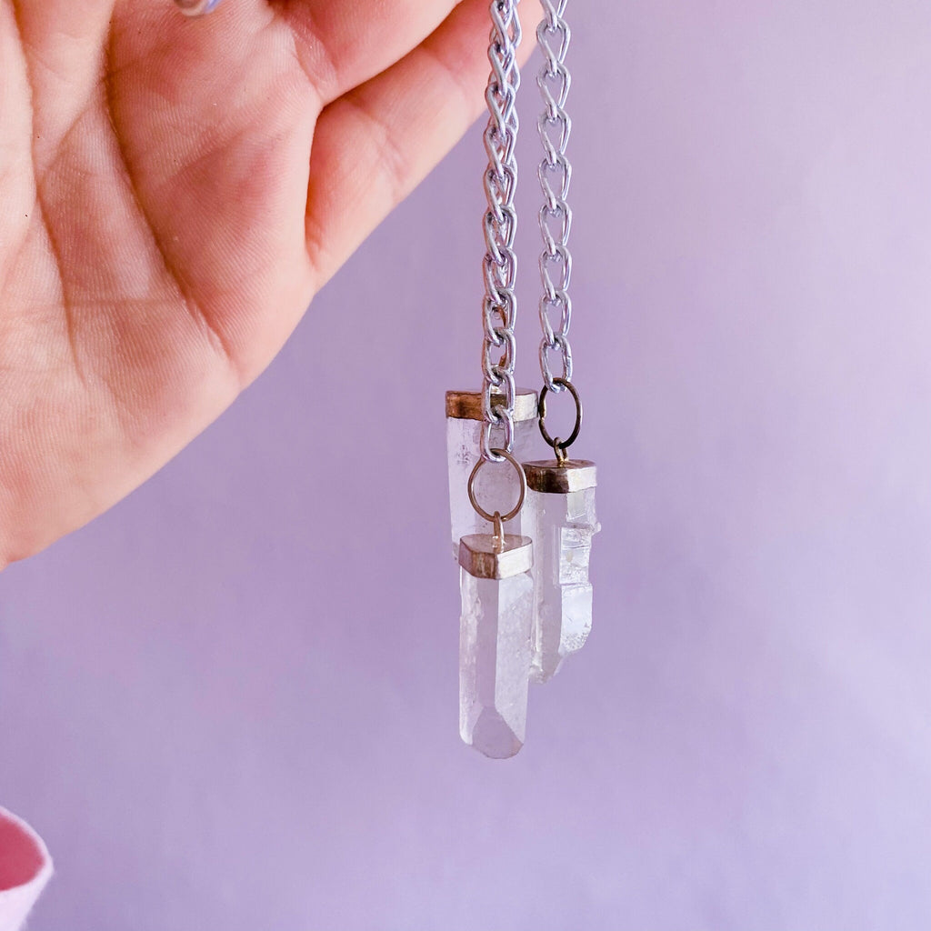 SALE! Clear Quartz Crystal Pendulum Doswer / Master Healer / Amplify Intention & Energy / Protect Against Negativity / Works With Everything