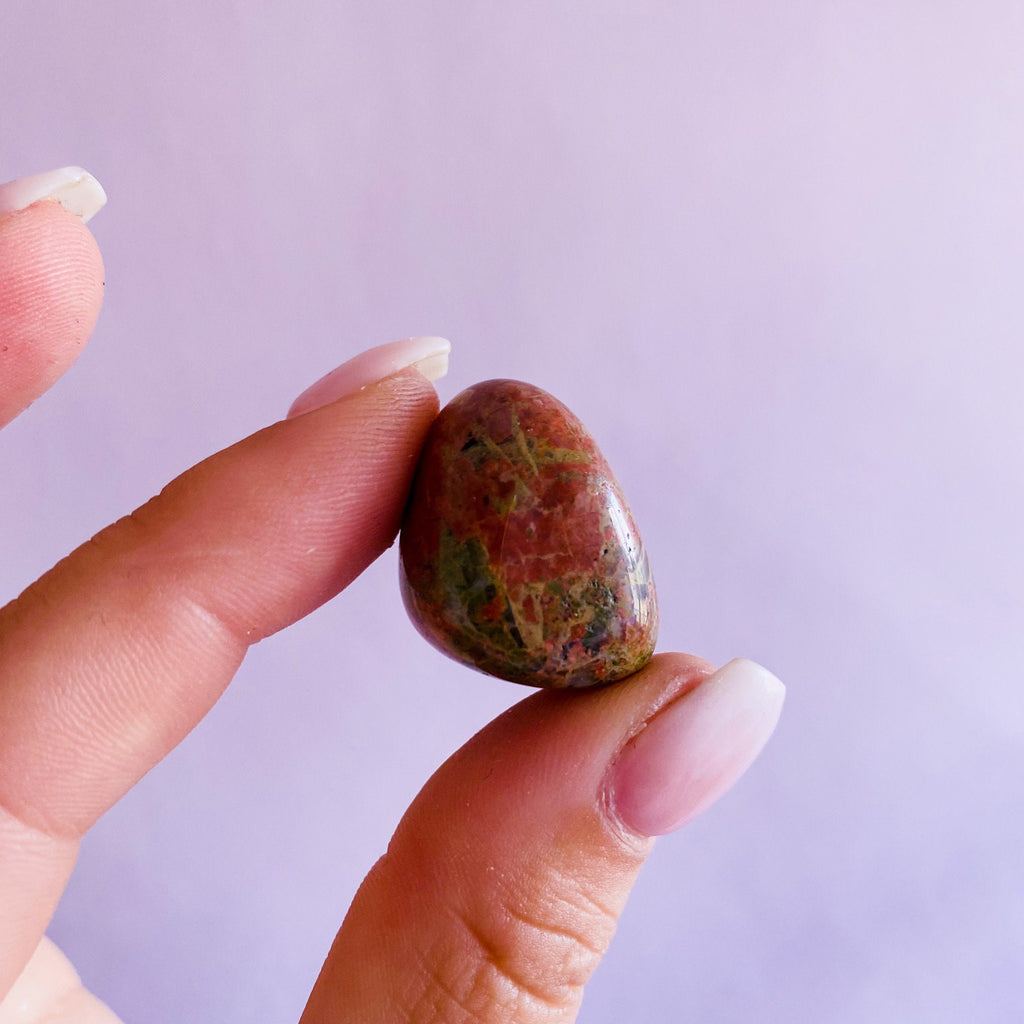 Unakite Jasper Crystal Tumblestones / Balances The Emotional Body / A Great Healer For The Body & Mind / Nurturing, Loving, Compassionate