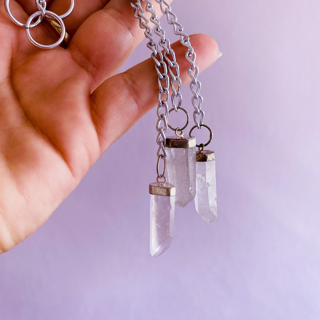 SALE! Clear Quartz Crystal Pendulum Doswer / Master Healer / Amplify Intention & Energy / Protect Against Negativity / Works With Everything