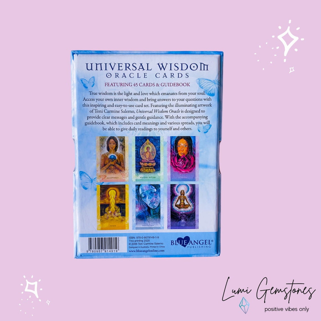 Universal Wisdom by Toni Carmine Salerno Oracle Cards / Tune In To Your Infinite Potential / Hear Messages From Spirit / Oracle Cards