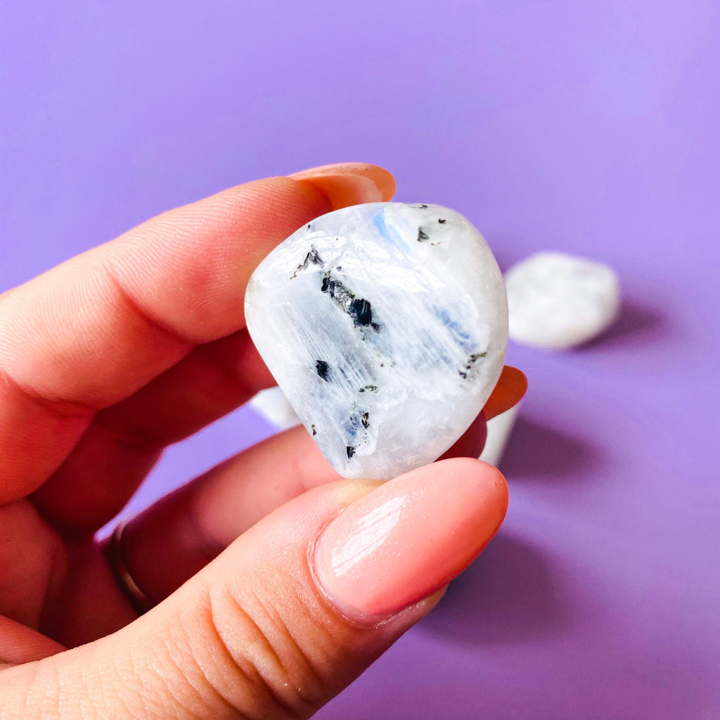 Rainbow Moonstone Crystal Tumblestones / Improves Inner Confidence / Allows Us To See More Clearly / Brings Life Changing Inspiration